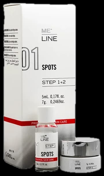 MeLine 01 Spots step 1, 5ml + step 2, 7gr.